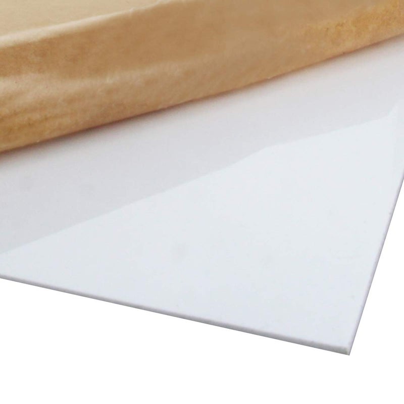 Fielect ورقة أكريليك بيضاء من فيليكت 16.54" × 11.69" ورقة بلاستيك مصبوب 0.08" سمك (2 مم) لوحة شفافة مع ورق حماية لتزيين المنزل، الحرف، إطار الصور، اللافتات، مشاريع العرض DIY - Image 1